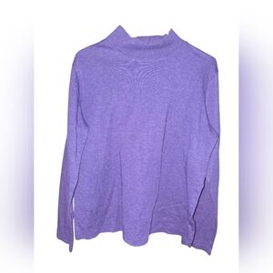 7/168. St. John's Bay Lavender Turtleneck Top